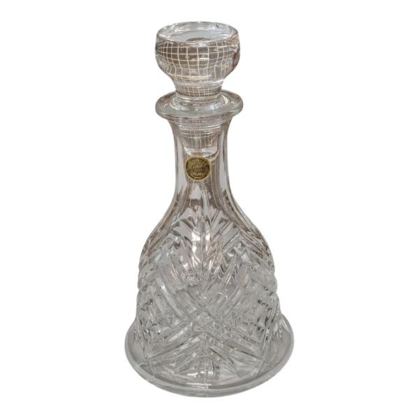 Conjunto Licoreira e Copos em Cristal Lapidado – Cristal d’Arques, França