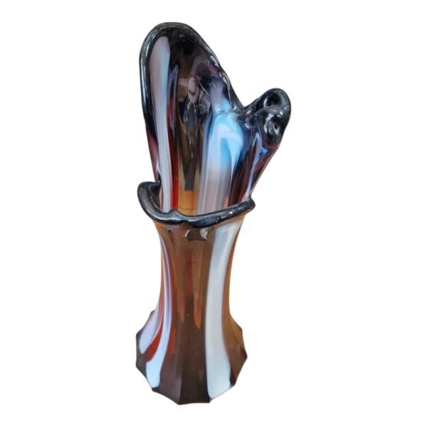 Jarra em Vidro Estilo Murano – Design Orgânico em Tons Fumados