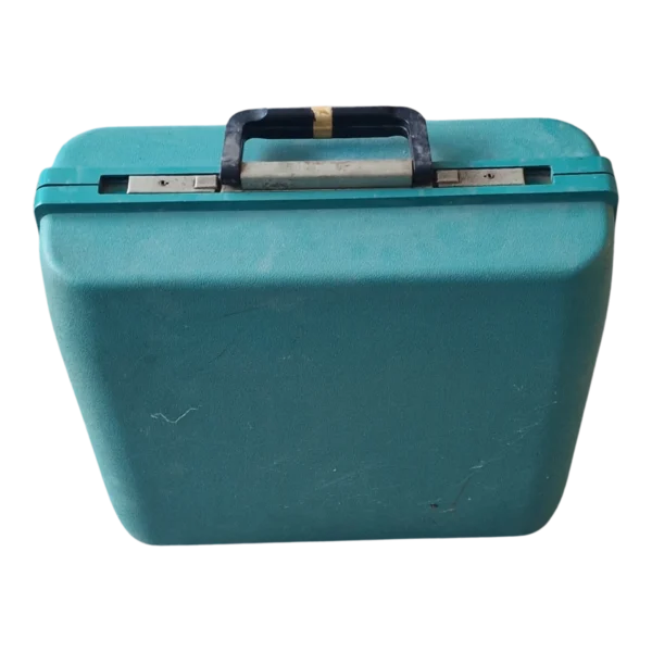 Máquina de Escrever Olivetti Studio 45 Vintage com Mala Original – Anos 60/70 – Azul Turquesa