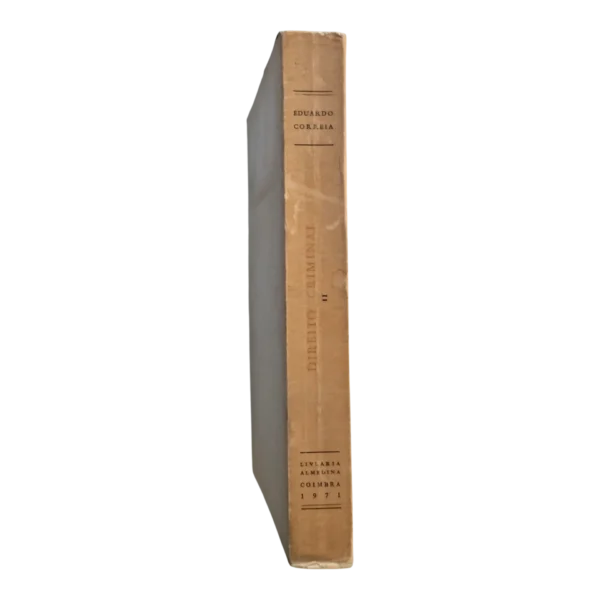 Eduardo Correia – Direito Criminal, Volume II (Reimpressão, 1971)