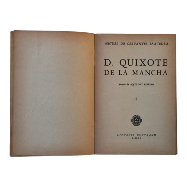 D. Quixote de la Mancha - Miguel de Cervantes -1959 - Livraria Bertrand