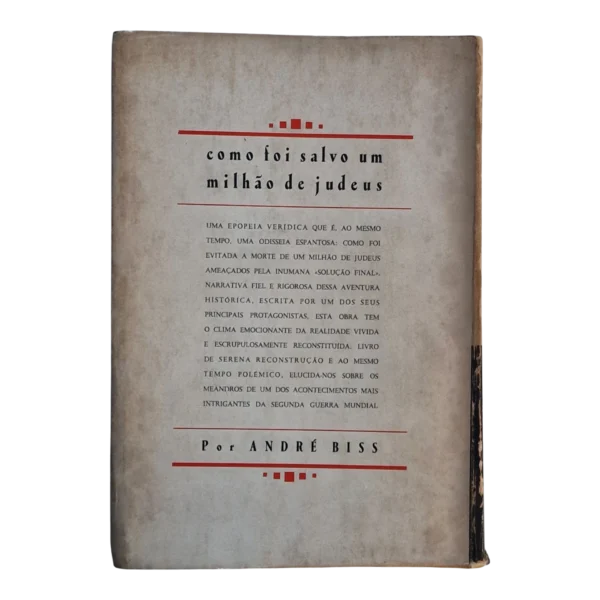 Como Foi Salvo Um Milhão de Judeus – André Biss – Livros do Brasil