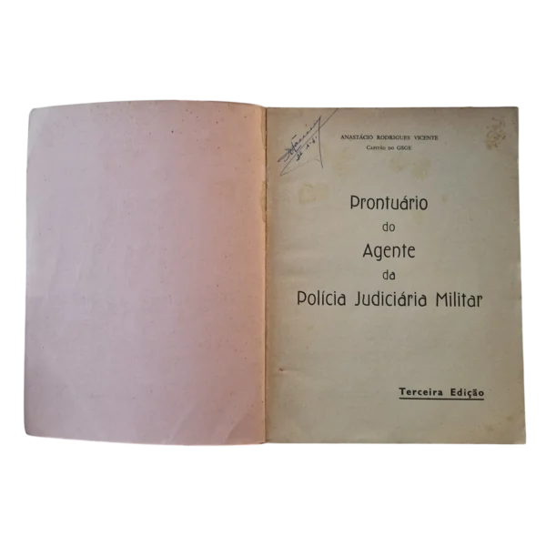 Prontuário do Agente da Polícia Judiciária Militar – Anastácio Rodrigues Vicente (1964)