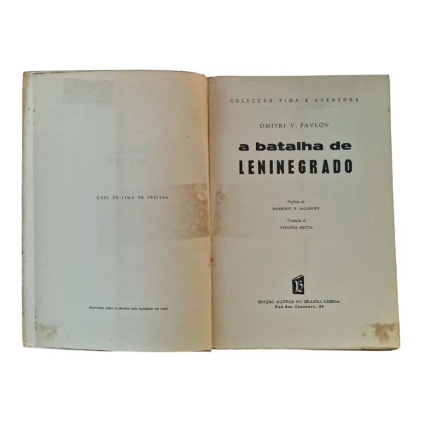 A Batalha de Leninegrado - Dimitri V. Pavlov - Livros do Brasil