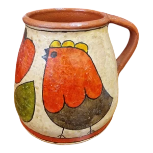 Caneca Folk em Cerâmica Portuguesa Carmo Saúde 11,5 cm — 1984