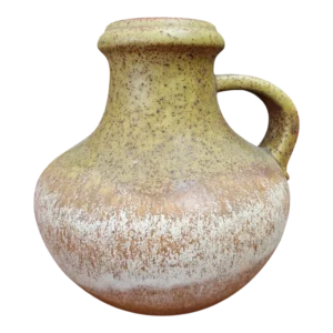 Vaso Scheurich Keramik 18,5 cm em Grés Fat Lava — Alemanha Ocidental, anos 60/70