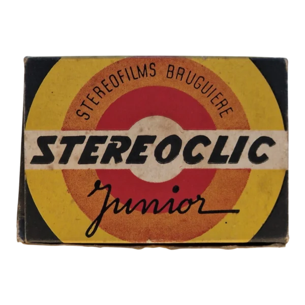 Conjunto Estereoscópico Vintage “Stereoclic Junior” com Estereocartes Bruguière Paris — França, c. 1950-1960