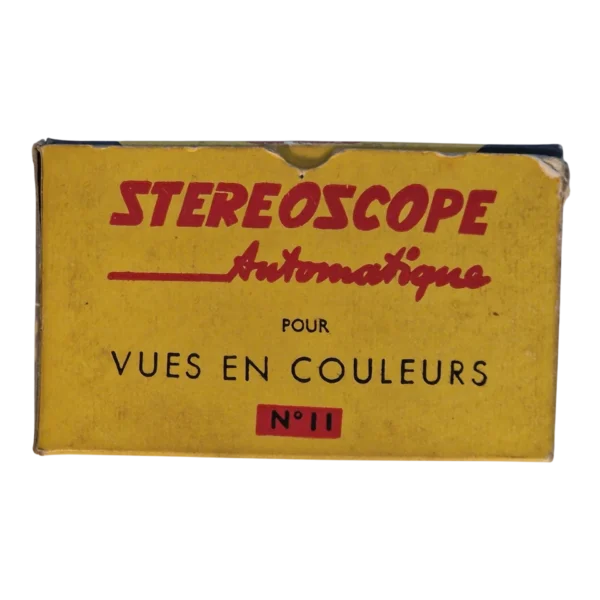 Conjunto Estereoscópico Vintage “Stereoclic Junior” com Estereocartes Bruguière Paris — França, c. 1950-1960
