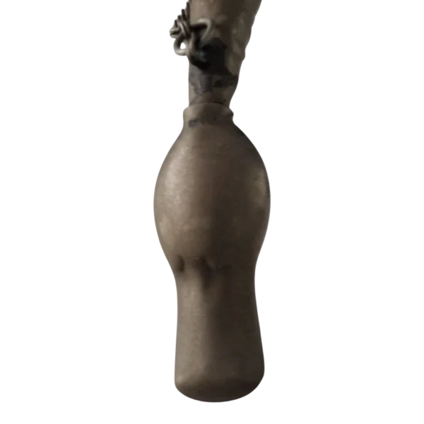 Corno de Beber Ornamental em Chifre Natural e Prata 800 24,5 cm — Europa Central, c. 1890-1930
