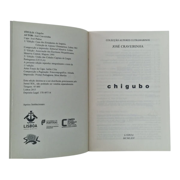 Chigubo – José Craveirinha – Casa dos Estudantes do Império – Coleção Autores Ultramarinos