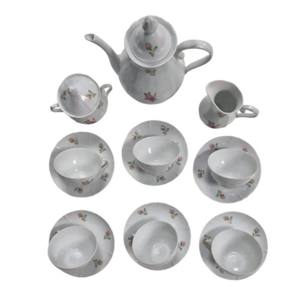 Conjunto de Chá SPAL Porcelanas Portugal 15 Peças Anos 80/90
