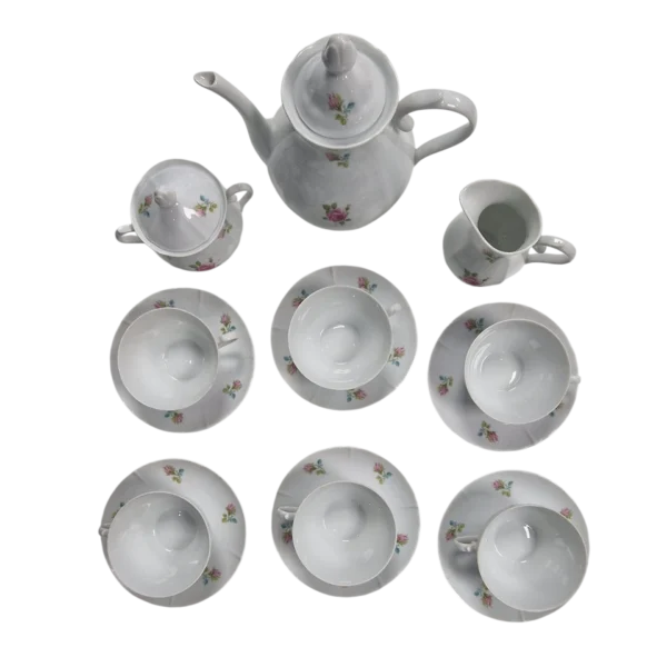 Conjunto de Chá SPAL Porcelanas Portugal 15 Peças Anos 80/90