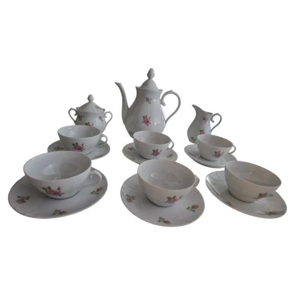Conjunto de Chá SPAL Porcelanas Portugal 15 Peças Anos 80/90