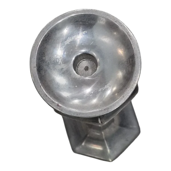 Castiçal Alto em Alumínio Tosco - 47 cm - 1,2 kg - Base 13 x 13 cm