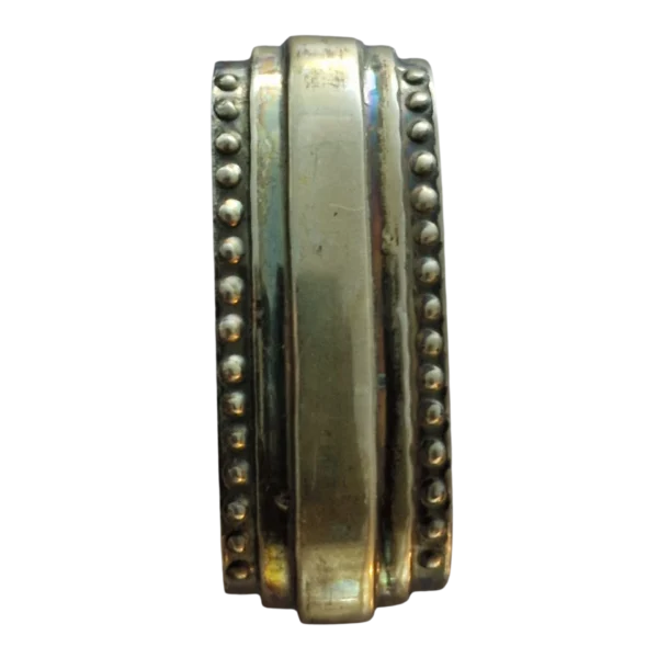 Argola de Guardanapo em Prata com Friso Perolado – 8 g – 4,5 x 1,8 cm