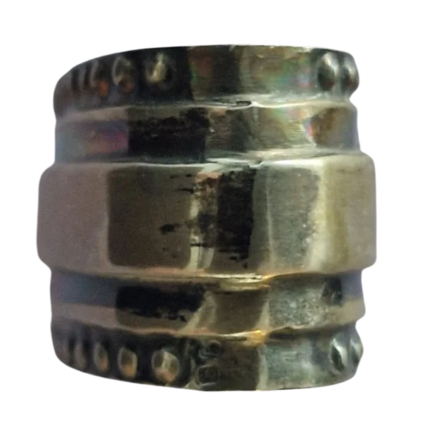 Argola de Guardanapo em Prata com Friso Perolado – 8 g – 4,5 x 1,8 cm