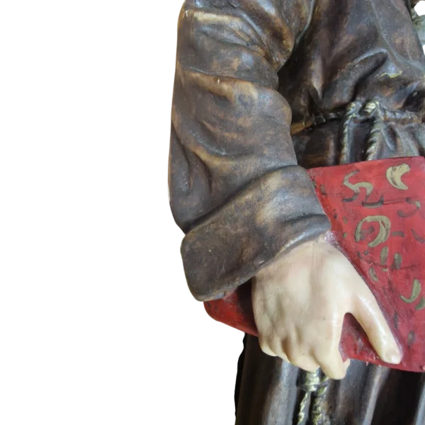 Escultura Santo António com o Menino em Marfinite Pintada à Mão - 58 cm (séc. XX/XXI)